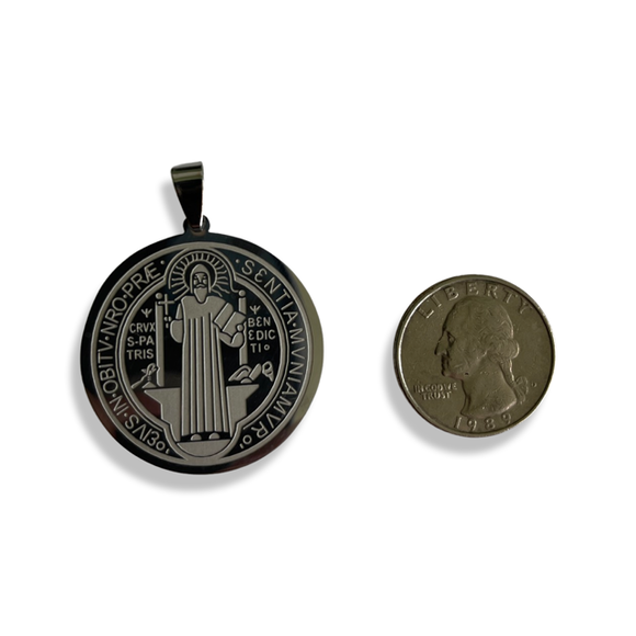 Stainless Steel St. Benedict Medal