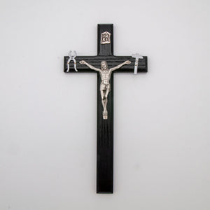 10" Black Wooden La Salette Wall Crucifix
