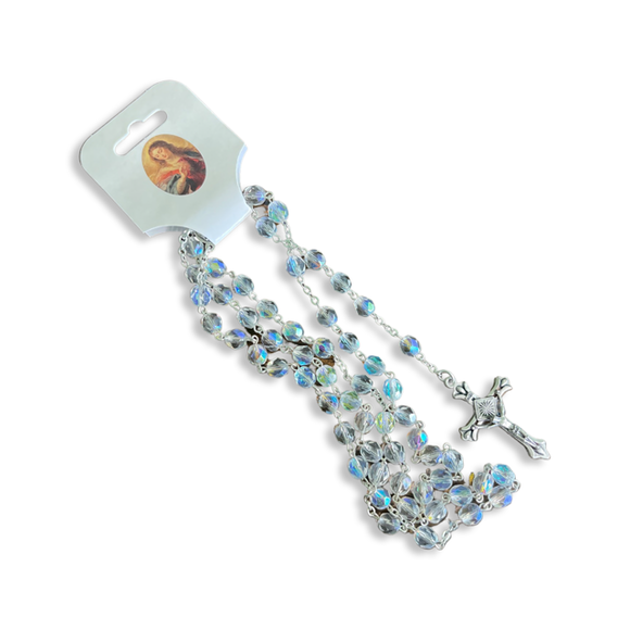 Clear Crystal Rosary