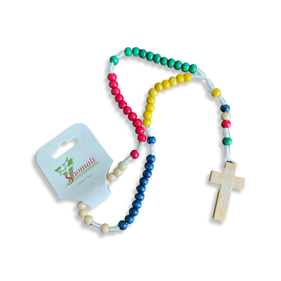 5 Color Wooden Rosary