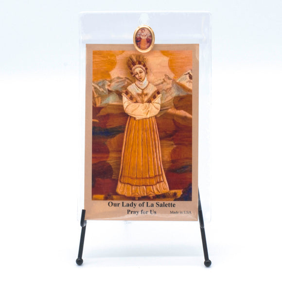 La Salette Lapel Pin/Prayer Card