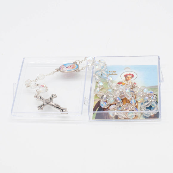 La Salette Clear Crystal Rosary