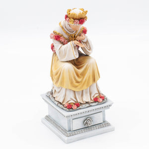 Our Lady of La Salette 7" Seated Statue with Drawer