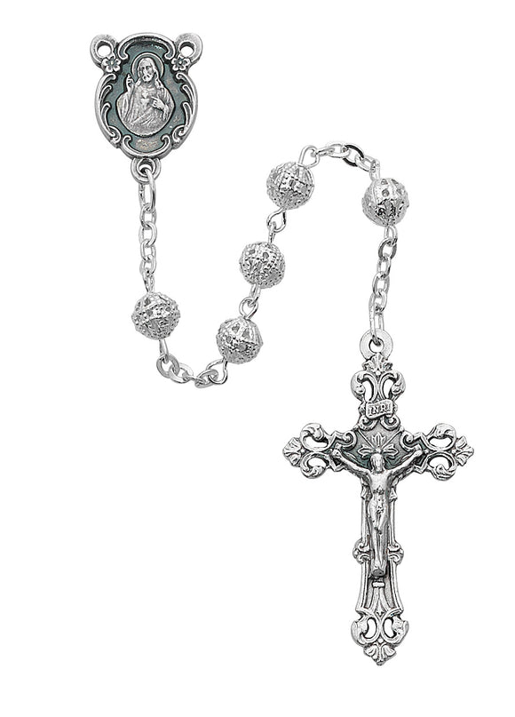 Filigree Metal Rosary Boxed