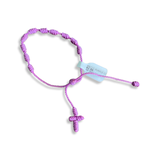 Corded & Knotted Rosary Bracelet